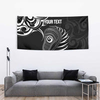 Personalised New Zealand Silver Fern Lacrosse Tapestry Aotearoa Maori Pattern LT14 - Polynesian Pride