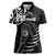 Personalised New Zealand Silver Fern Lacrosse Women Polo Shirt Aotearoa Maori Pattern