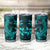 Polynesian Tumbler Cup Turquoise Hawaiian Tribal Hammerhead Shark