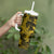 Polynesian Tumbler With Handle Gold Hawaiian Tribal Hammerhead Shark