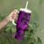 Polynesian Tumbler With Handle Pink Hawaiian Tribal Hammerhead Shark