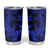 Polynesian Tumbler Cup Blue Hawaiian Tribal Hammerhead Shark