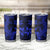 Polynesian Tumbler Cup Blue Hawaiian Tribal Hammerhead Shark