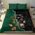 Personalised New Zealand And South Africa Rugby Bedding Set 2024 All Black Springboks Mascots Together