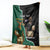 Personalised New Zealand And South Africa Rugby Blanket 2024 All Black Springboks Mascots Together