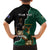 Personalised New Zealand And South Africa Rugby Family Matching Off Shoulder Maxi Dress and Hawaiian Shirt 2024 All Black Springboks Mascots Together