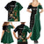 Personalised New Zealand And South Africa Rugby Family Matching Summer Maxi Dress and Hawaiian Shirt 2024 All Black Springboks Mascots Together