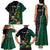 Personalised New Zealand And South Africa Rugby Family Matching Tank Maxi Dress and Hawaiian Shirt 2024 All Black Springboks Mascots Together