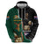 Personalised New Zealand And South Africa Rugby Hoodie 2024 All Black Springboks Mascots Together