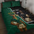 Personalised New Zealand And South Africa Rugby Quilt Bed Set 2024 All Black Springboks Mascots Together