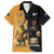 Personalised New Zealand And Australia Rugby Family Matching Tank Maxi Dress and Hawaiian Shirt 2024 All Black Wallabies Mascots Together