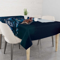 Personalised All Blue New Zealand Darts Tablecloth Aoteroa Fern Maori Galaxy Style LT14 - Polynesian Pride