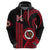 Custom Hawaii Kahuku High and Intermediate School Hoodie Red Raiders Kakau Pattern LT14 - Polynesian Pride