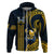 Hawaii Hilo High School Hoodie Vikings Polynesian Kakau Pattern LT14 Zip Hoodie Gold - Polynesian Pride