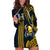 Hawaii Hilo High School Hoodie Dress Vikings Polynesian Kakau Pattern LT14 Gold - Polynesian Pride