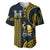 Personalised Hawaii Hilo High School Baseball Jersey Vikings Polynesian Kakau Pattern LT14 Gold - Polynesian Pride