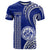 Custom Hawaii Waiakea High School T Shirt Polynesian Kakau Pattern LT14 Blue - Polynesian Pride