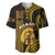 Personalised Hawaii Mililani High School Baseball Jersey Polynesian Kakau Pattern LT14 Gold - Polynesian Pride