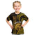 Personalised Hawaii Mililani High School Kid T Shirt Polynesian Kakau Pattern LT14 Gold - Polynesian Pride