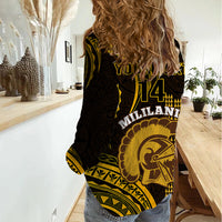 Personalised Hawaii Mililani High School Women Casual Shirt Polynesian Kakau Pattern LT14 - Polynesian Pride