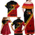 Papua New Guinea Family Matching Off Shoulder Long Sleeve Dress and Hawaiian Shirt Independen Stet bilong Papua Niugini Unique Version LT14 - Polynesian Pride