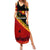 Papua New Guinea Family Matching Summer Maxi Dress and Hawaiian Shirt Independen Stet bilong Papua Niugini Unique Version LT14 Mom's Dress Red - Polynesian Pride