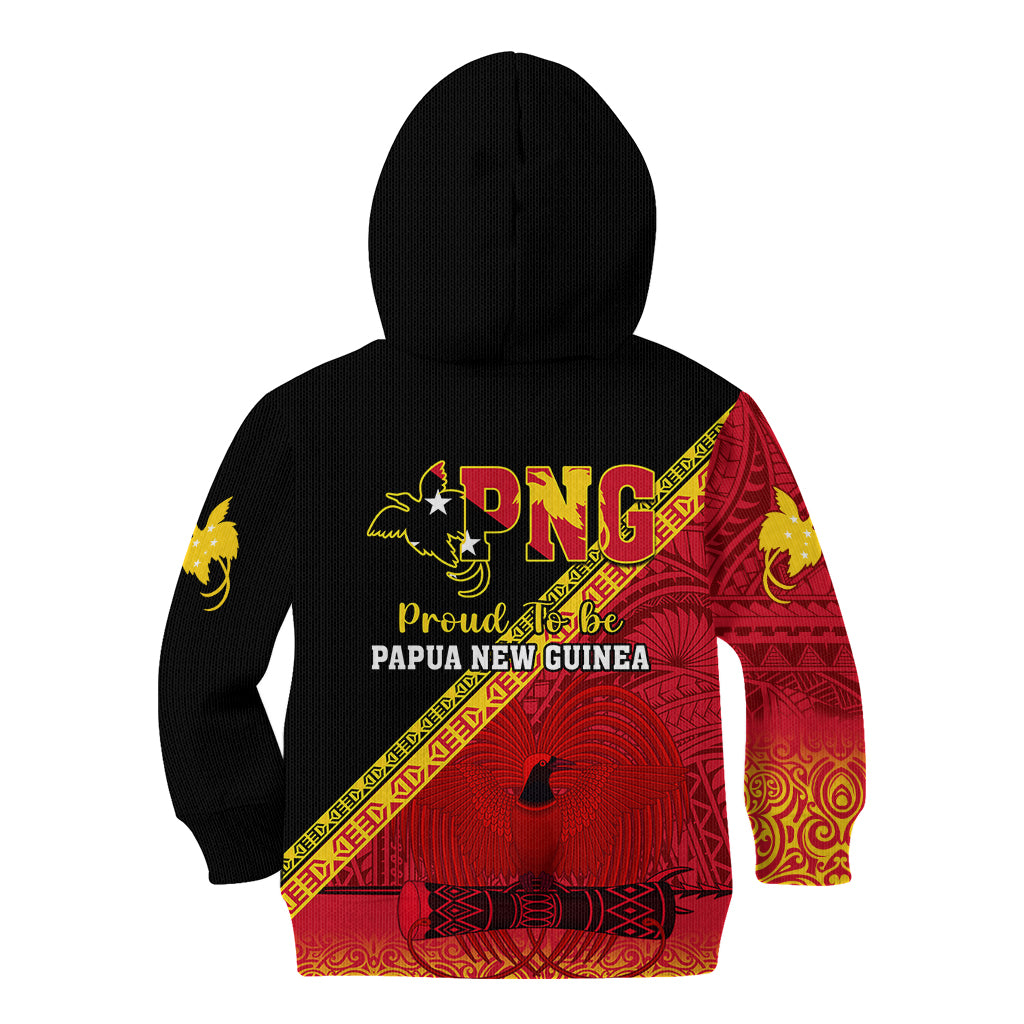 Papua New Guinea Kid Hoodie Independen Stet bilong Papua Niugini Unique Version LT14 - Polynesian Pride