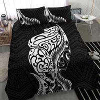 New Zealand Eel Bedding Set Tuna Aotearoa Maori Patten - Black LT14 - Polynesian Pride