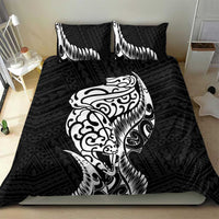 New Zealand Eel Bedding Set Tuna Aotearoa Maori Patten - Black LT14 - Polynesian Pride