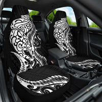 New Zealand Eel Car Seat Cover Tuna Aotearoa Maori Patten - Black LT14 One Size Black - Polynesian Pride