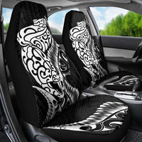 New Zealand Eel Car Seat Cover Tuna Aotearoa Maori Patten - Black LT14 - Polynesian Pride