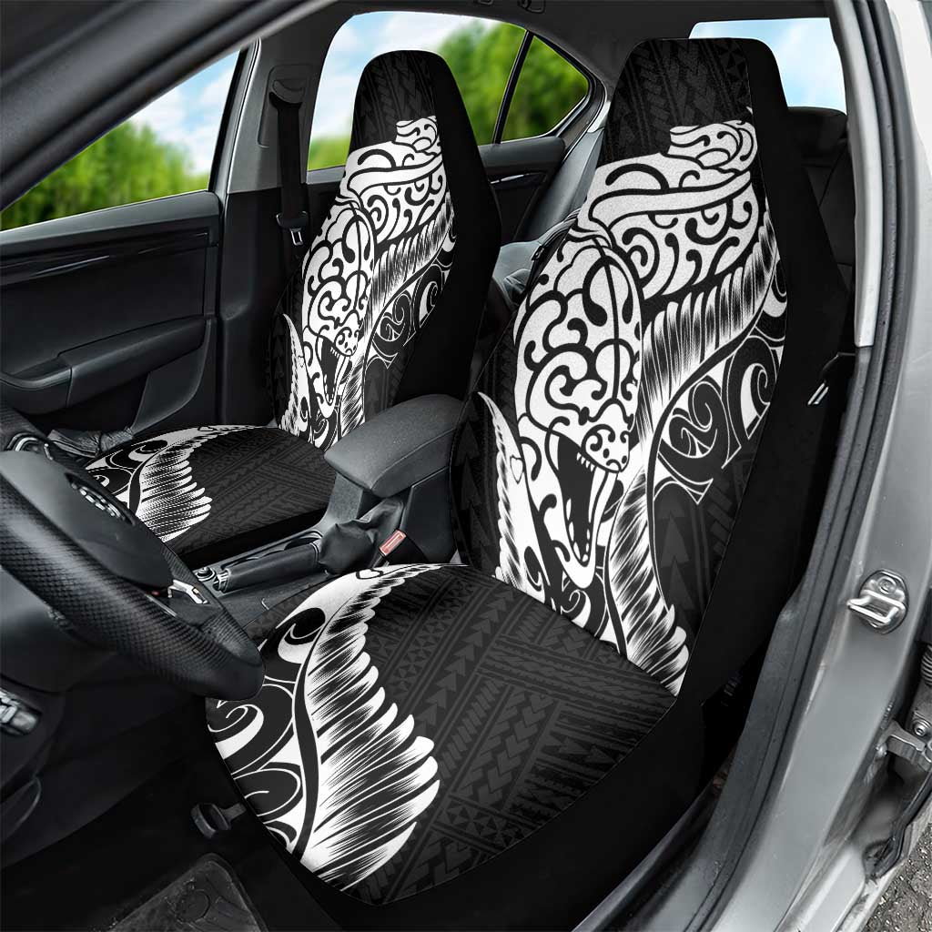 New Zealand Eel Car Seat Cover Tuna Aotearoa Maori Patten - Black LT14 - Polynesian Pride