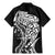 New Zealand Eel Family Matching Mermaid Dress and Hawaiian Shirt Tuna Aotearoa Maori Patten - Black