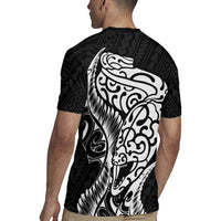 New Zealand Eel Rugby Jersey Tuna Aotearoa Maori Patten - Black LT14 - Polynesian Pride
