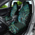 New Zealand Eel Car Seat Cover Tuna Aotearoa Maori With Paua Shell - Turquoise