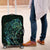 New Zealand Eel Luggage Cover Tuna Aotearoa Maori With Paua Shell - Turquoise