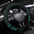 New Zealand Eel Steering Wheel Cover Tuna Aotearoa Maori With Paua Shell - Turquoise