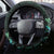 New Zealand Eel Steering Wheel Cover Tuna Aotearoa Maori With Paua Shell - Turquoise