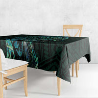 New Zealand Eel Tablecloth Tuna Aotearoa Maori With Paua Shell - Turquoise LT14 - Polynesian Pride