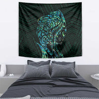 New Zealand Eel Tapestry Tuna Aotearoa Maori With Paua Shell - Turquoise LT14 - Polynesian Pride