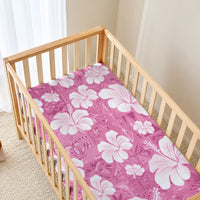 Pink Bula Fiji Masi Hibiscus Seamless Baby Bed Cover LT14 - Polynesian Pride
