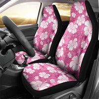 Pink Bula Fiji Masi Hibiscus Seamless Car Seat Cover