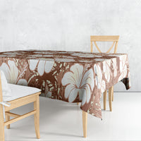 Brown Bula Fiji Masi Hibiscus Seamless Tablecloth LT14 - Polynesian Pride