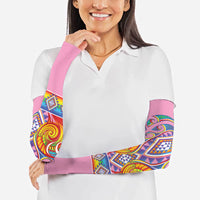 Rainbow Ngaru Taniko With Aotearoa Maori Tattoo Arm Sleeves