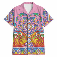 Rainbow Ngaru Taniko With Aotearoa Maori Tattoo Hawaiian Shirt