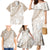 Polynesia Family Matching Mermaid Dress and Hawaiian Shirt Polynesian Tropical Flowers Beige Pastel Vibes LT14 Beige - Polynesian Pride