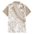 Polynesia Family Matching Puletasi Dress and Hawaiian Shirt Polynesian Tropical Flowers Beige Pastel Vibes LT14 - Polynesian Pride