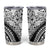 Polynesia Tumbler Cup Polynesian Tropical Flowers Black Pastel Vibes