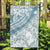 Polynesia Garden Flag Polynesian Tropical Flowers Blue Pastel Vibes LT14 Garden Flag Blue - Polynesian Pride