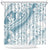 Polynesia Shower Curtain Polynesian Tropical Flowers Blue Pastel Vibes LT14 Blue - Polynesian Pride